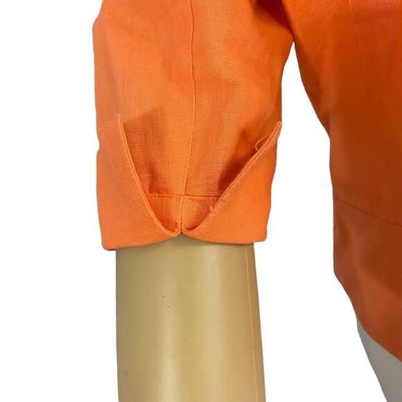 Coldwater Creek Blazer Womens Size 10 Jacket Harvest Fall Halloween Work Zip Up - Picture 15 of 16